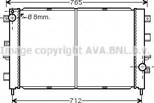 Prasco AU2175 - Радиатор, охлаждение двигателя autospares.lv