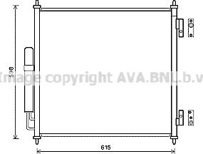 Prasco AUA5218D - Конденсатор кондиционера autospares.lv