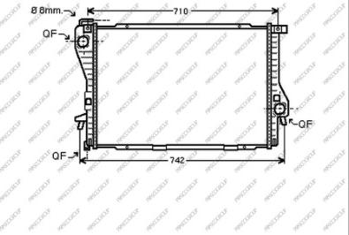 Prasco BM044R010 - Радиатор, охлаждение двигателя autospares.lv