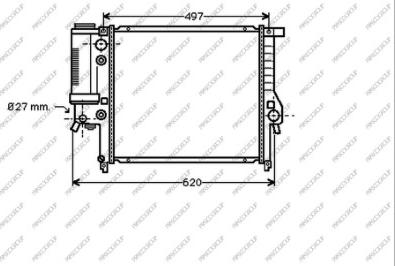 Prasco BM014R003 - Радиатор, охлаждение двигателя autospares.lv