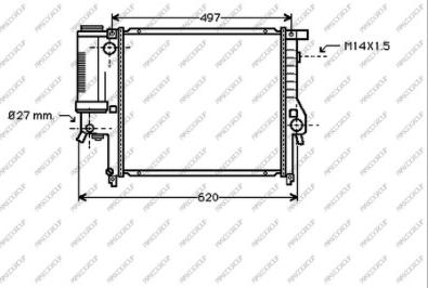 Prasco BM010R030 - Радиатор, охлаждение двигателя autospares.lv