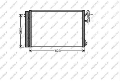 Prasco BM024C001 - Конденсатор кондиционера autospares.lv