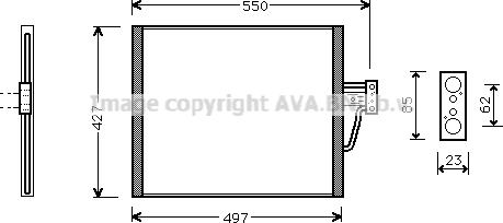 Prasco BW5213 - Конденсатор кондиционера autospares.lv