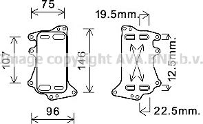 Prasco BW3556 - Масляный радиатор, автоматическая коробка передач autospares.lv