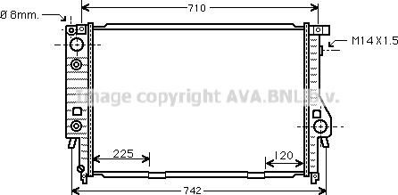 Prasco BW2094 - Радиатор, охлаждение двигателя autospares.lv