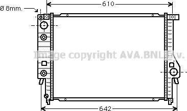 Prasco BW2097 - Радиатор, охлаждение двигателя autospares.lv