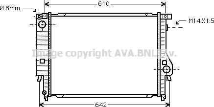 Prasco BW2047 - Радиатор, охлаждение двигателя autospares.lv