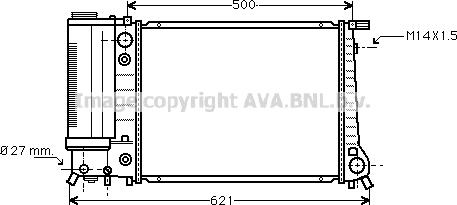 Prasco BW2084 - Радиатор, охлаждение двигателя autospares.lv