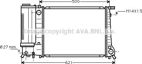 Prasco BW2083 - Радиатор, охлаждение двигателя autospares.lv