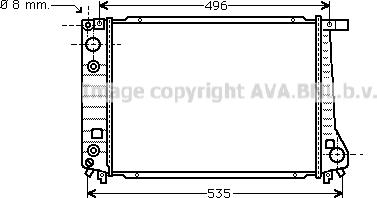 Prasco BW2087 - Радиатор, охлаждение двигателя autospares.lv