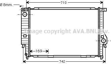 Prasco BW2194 - Радиатор, охлаждение двигателя autospares.lv