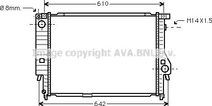 Prasco BW2144 - Радиатор, охлаждение двигателя autospares.lv