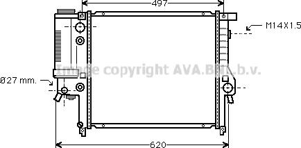 Prasco BW2146 - Радиатор, охлаждение двигателя autospares.lv