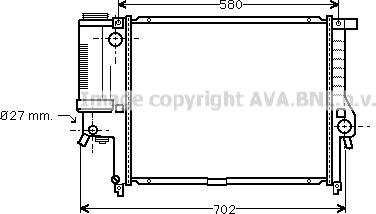 Prasco BW2195 - Радиатор, охлаждение двигателя autospares.lv