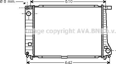 Prasco BW2104 - Радиатор, охлаждение двигателя autospares.lv