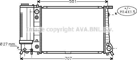 Prasco BW2105 - Радиатор, охлаждение двигателя autospares.lv