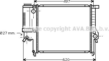 Prasco BW2139 - Радиатор, охлаждение двигателя autospares.lv