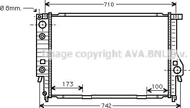 Prasco BW2134 - Радиатор, охлаждение двигателя autospares.lv