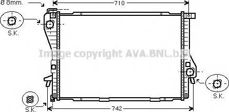 Prasco BW2301 - Радиатор, охлаждение двигателя autospares.lv