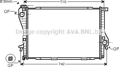 Prasco BWA2300 - Радиатор, охлаждение двигателя autospares.lv