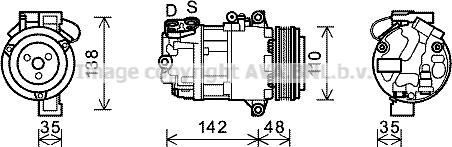 Prasco BWAK390 - Компрессор кондиционера autospares.lv