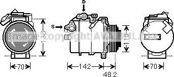 Prasco BWAK385 - Компрессор кондиционера autospares.lv