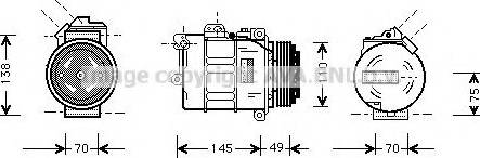 Prasco BWK181 - Компрессор кондиционера autospares.lv