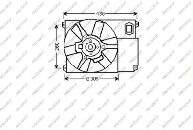 Prasco CI950F001 - Вентилятор, охлаждение двигателя autospares.lv