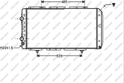 Prasco CI950R008 - Радиатор, охлаждение двигателя autospares.lv