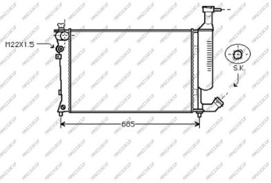 Prasco CI915R019 - Радиатор, охлаждение двигателя autospares.lv