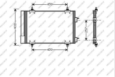 Prasco CI424C001 - Конденсатор кондиционера autospares.lv