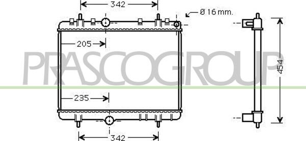 Prasco CI424R015 - Радиатор, охлаждение двигателя autospares.lv