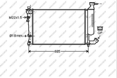 Prasco CI420R015 - Радиатор, охлаждение двигателя autospares.lv