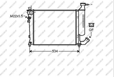 Prasco CI420R024 - Радиатор, охлаждение двигателя autospares.lv