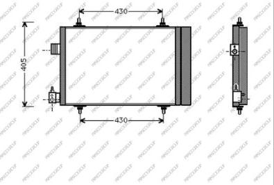 Prasco CI422C001 - Конденсатор кондиционера autospares.lv