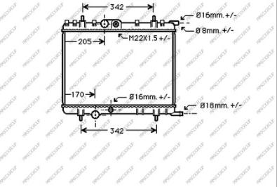 Prasco CI422R017 - Радиатор, охлаждение двигателя autospares.lv