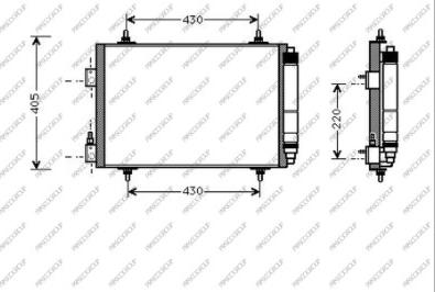 Prasco CI520C001 - Конденсатор кондиционера autospares.lv