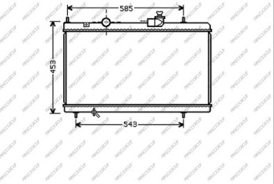 Prasco CI520R001 - Радиатор, охлаждение двигателя autospares.lv