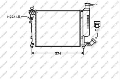 Prasco CI032R002 - Радиатор, охлаждение двигателя autospares.lv