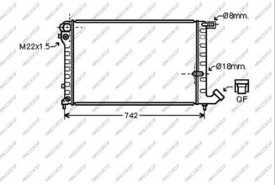 Prasco CI032R018 - Радиатор, охлаждение двигателя autospares.lv