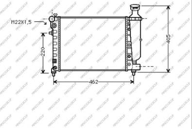 Prasco CI022R001 - Радиатор, охлаждение двигателя autospares.lv