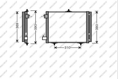 Prasco CI304C001 - Конденсатор кондиционера autospares.lv