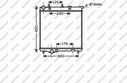 Prasco CI304R005 - Радиатор, охлаждение двигателя autospares.lv