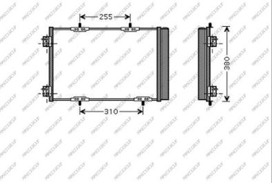 Prasco CI305C003 - Конденсатор кондиционера autospares.lv