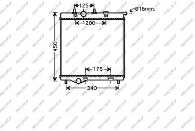 Prasco CI325R003 - Радиатор, охлаждение двигателя autospares.lv