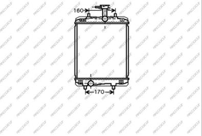 Prasco CI201R003 - Радиатор, охлаждение двигателя autospares.lv