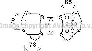 Prasco CN3309 - Масляный радиатор, двигательное масло autospares.lv