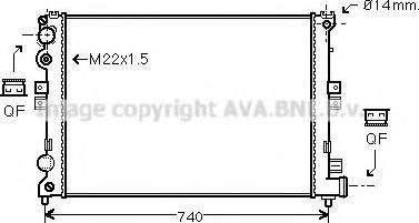 Prasco CN2088 - Радиатор, охлаждение двигателя autospares.lv