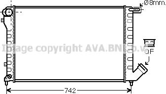 Prasco CN2195 - Радиатор, охлаждение двигателя autospares.lv