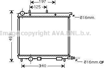 Prasco CN2188 - Радиатор, охлаждение двигателя autospares.lv